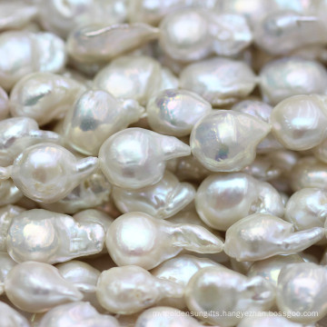 Baroque Nucleated Cultured Freshwater Pearl Strands, Big Pearl Es184